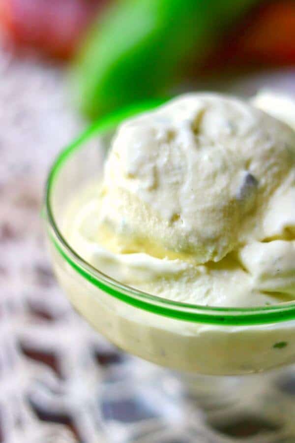 This Hatch Chile Gelato recipe is ultra-rich and creamy with the tangy flavor of key lime cheesecake and a zesty punch of smoky Hatch Chiles. You'll make this again and again! From RestlessChipotle.com