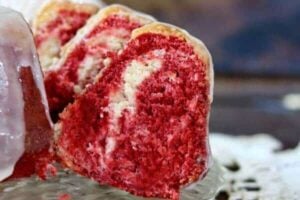 Texas A & M Cake recipe is a yummy blend of red velvet and bourbon flavors with white chocolate glaze. From RestlessChipotle.com