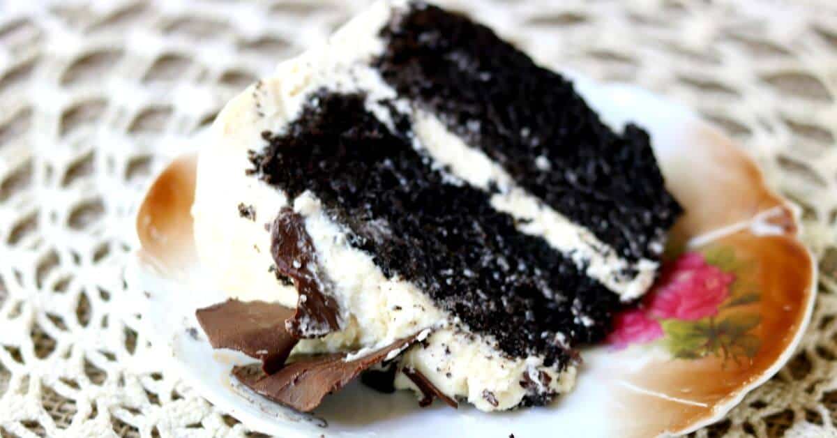 dark chocolate layer cake