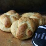 cheddar cheese stuffed pretzels are so good with soups and stews! from RestlessChipotle.com