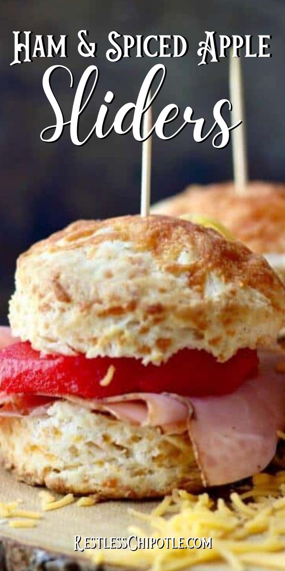 Country Ham Cheese Biscuits Recipe with Spiced Apples pic