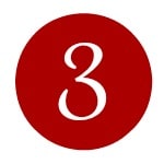 number three in a red circle