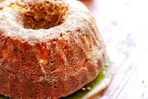 Uncut apple spice bundt cake