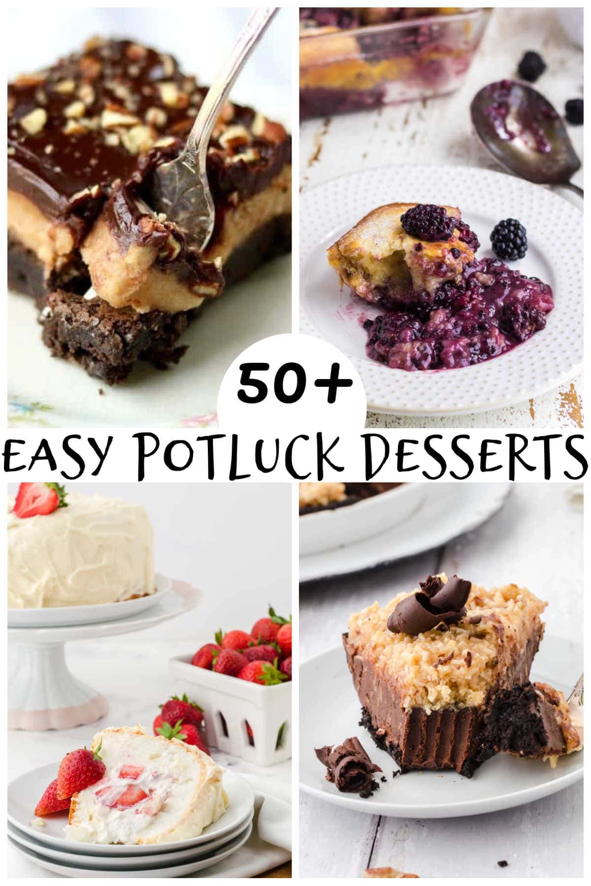 A collage of dessert images with title text overlay.