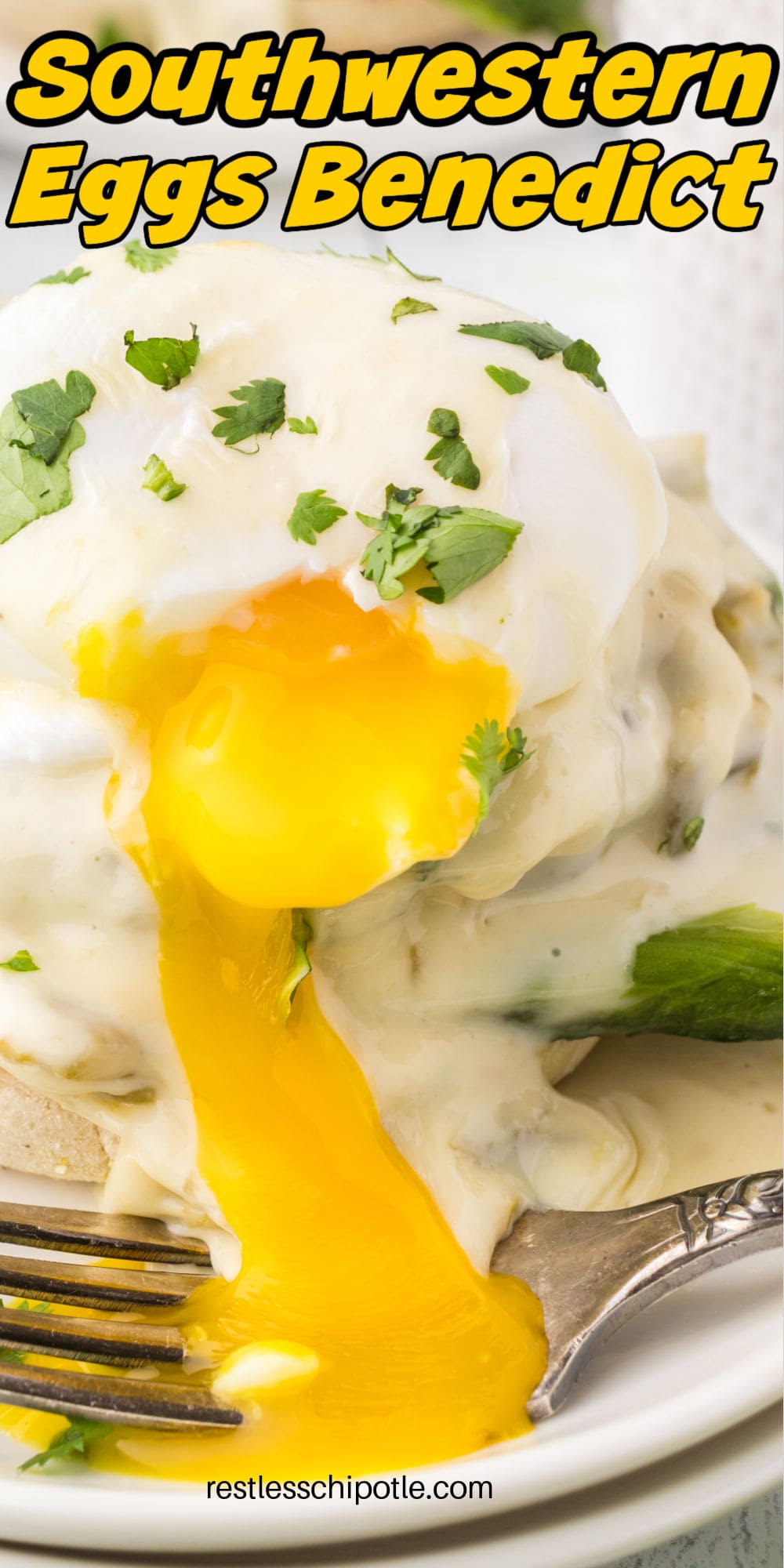 Easy Southwestern Eggs Benedict with Roasted Poblanos Restless Chipotle