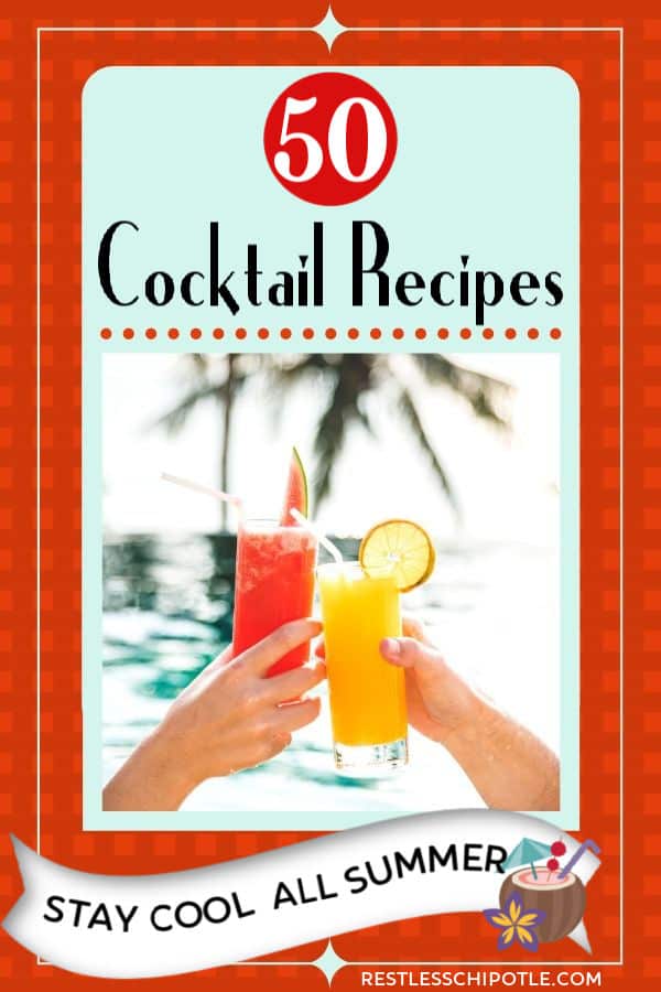 two people holding cocktails in a tropical setting - title image
