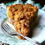 slice of dutch apple pie on a plate