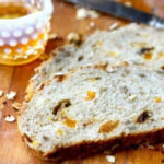 slice of harvest bread on a table