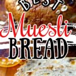 Muesli bread collage for Pinterest