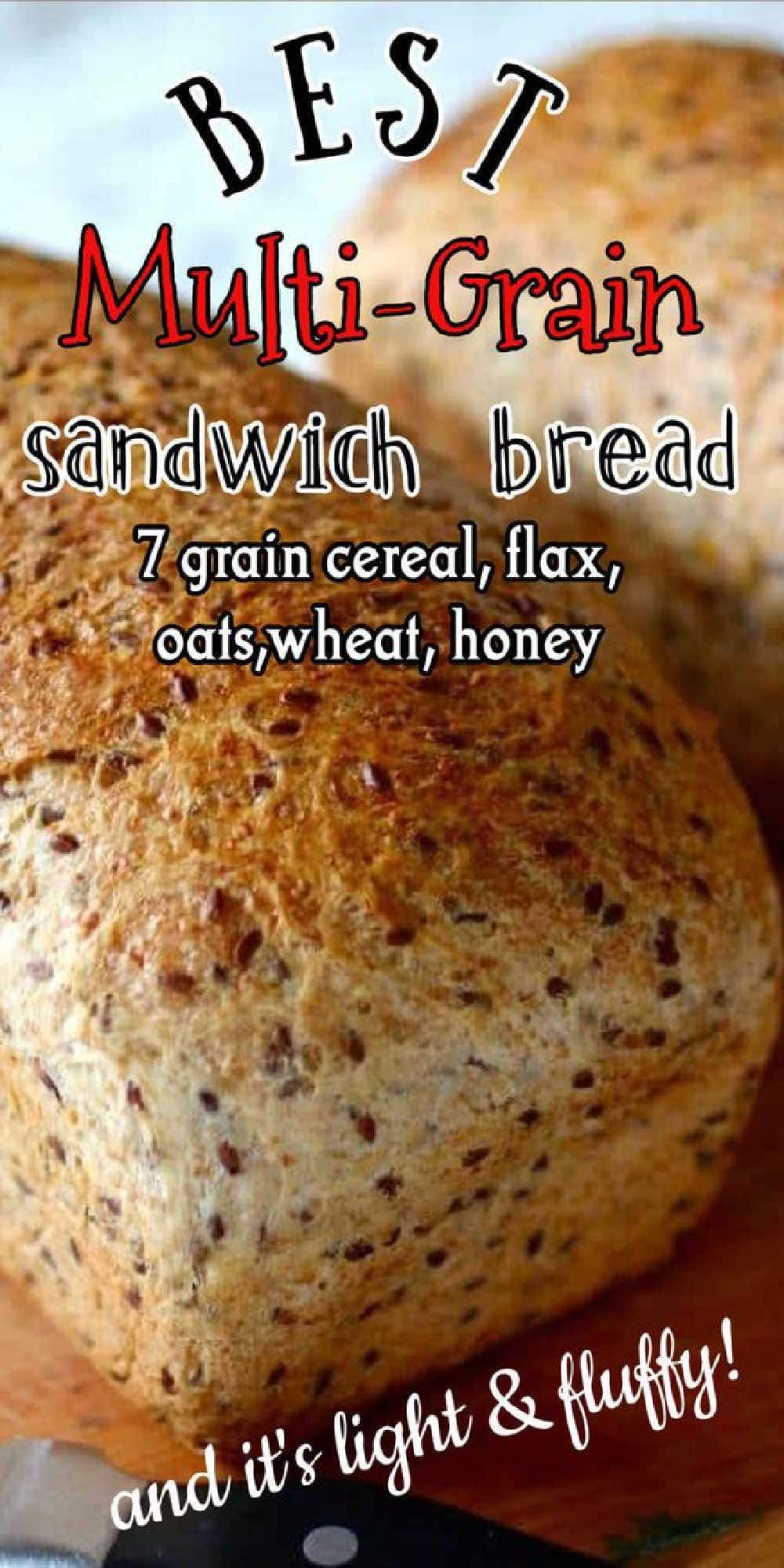 Soft and Fluffy Multigrain Sandwich Bread with Flaxseed Restless Chipotle