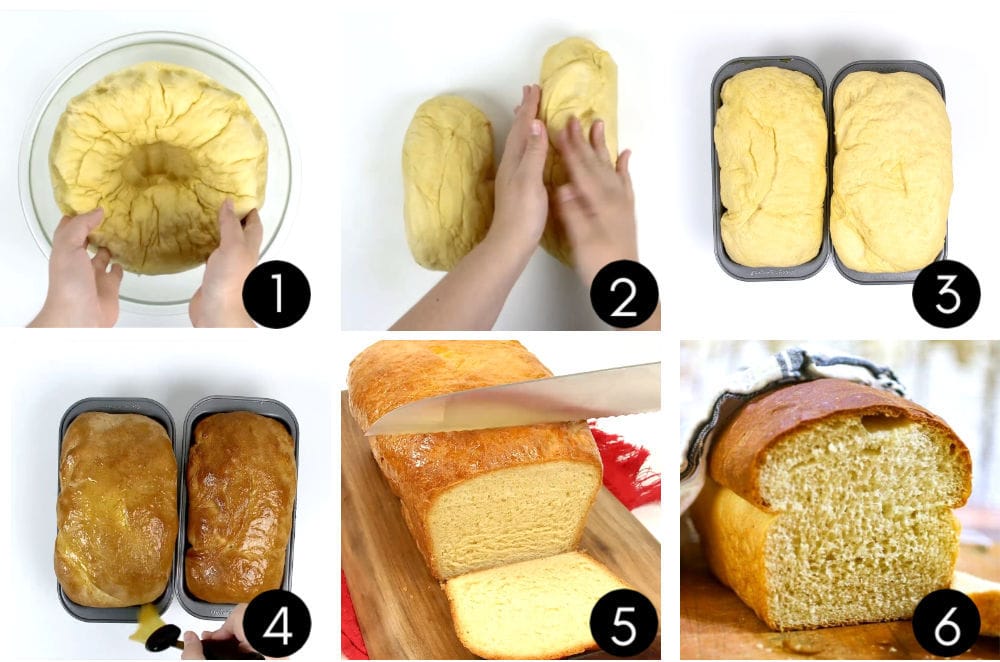 How to form loaves of homemade bread step by step