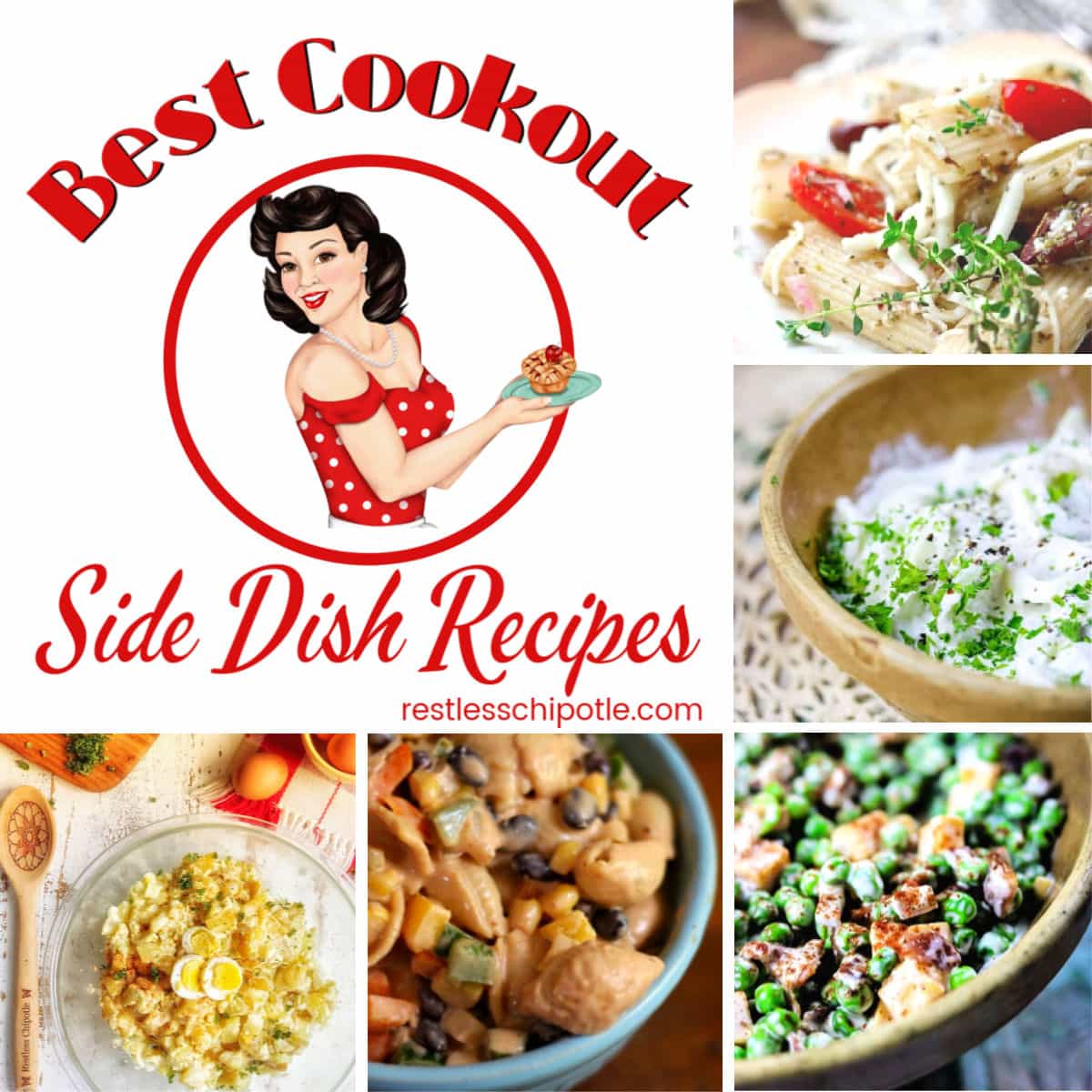 Collage of side dishes with title text overlay.