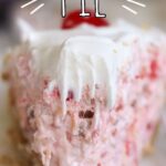 Slice of pie with text overlay for pinterest