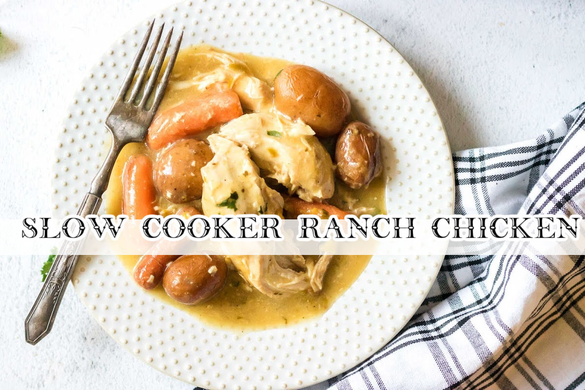 Plate of chicken with a title text overlay. Linked to the YouTube video.
