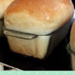 Two loves of bread with text for Pinterest.