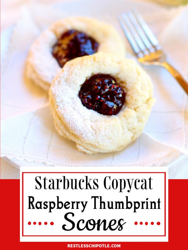 Raspberry Thumbprint Scones