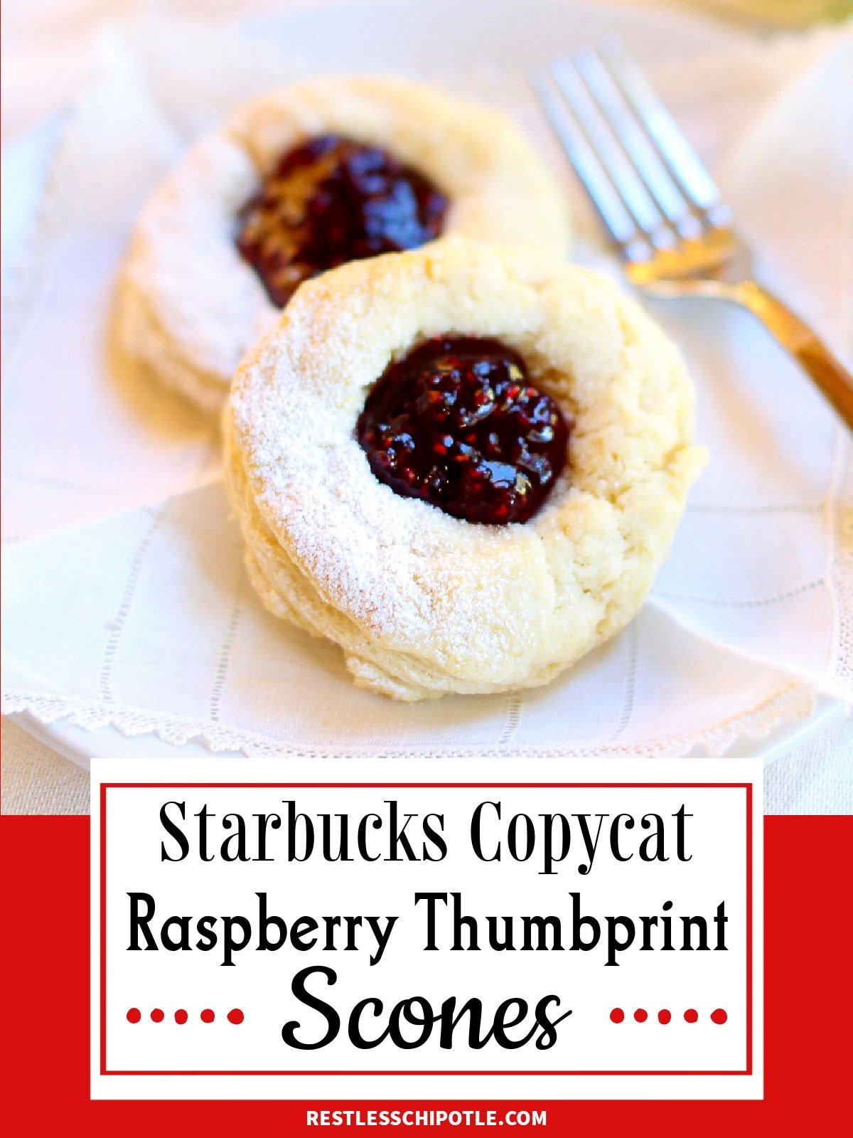 Raspberry Thumbprint Scones