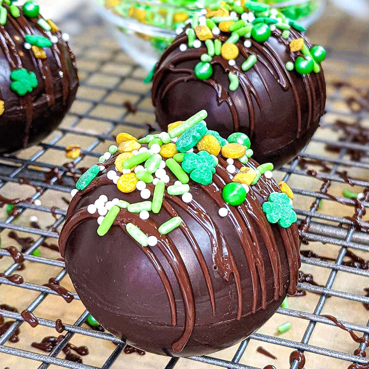 St. Patrick's Day Hot Cocoa Bombs