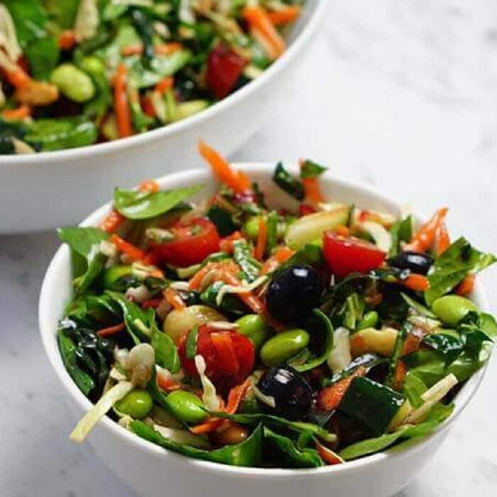 Kale salad in a bowl.