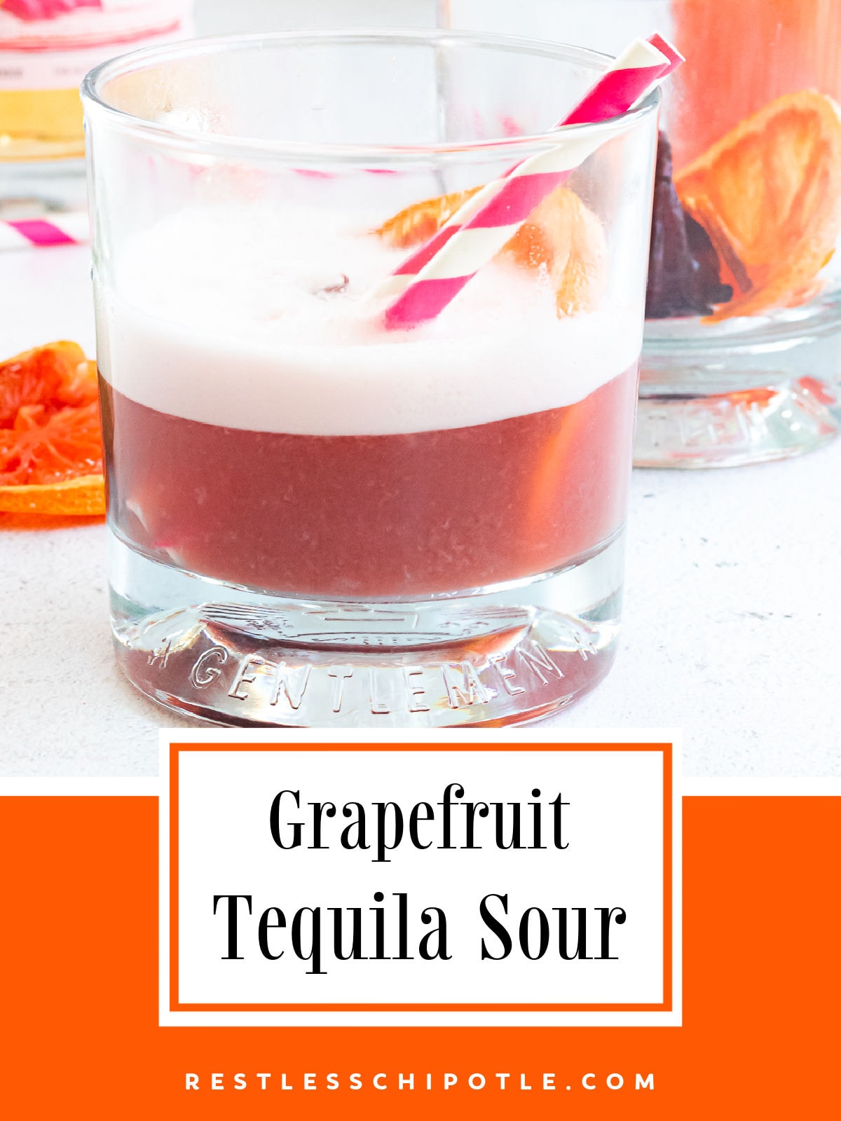 Hibiscus Grapefruit Tequila Sour