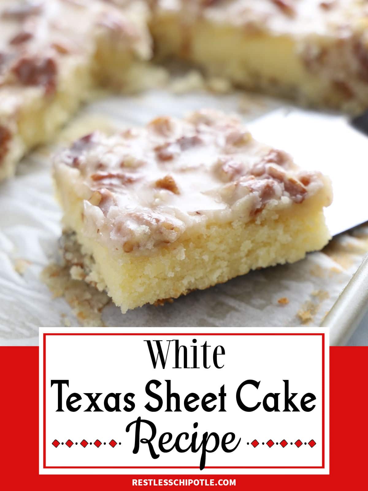 White Texas Sheet Cake Recipe