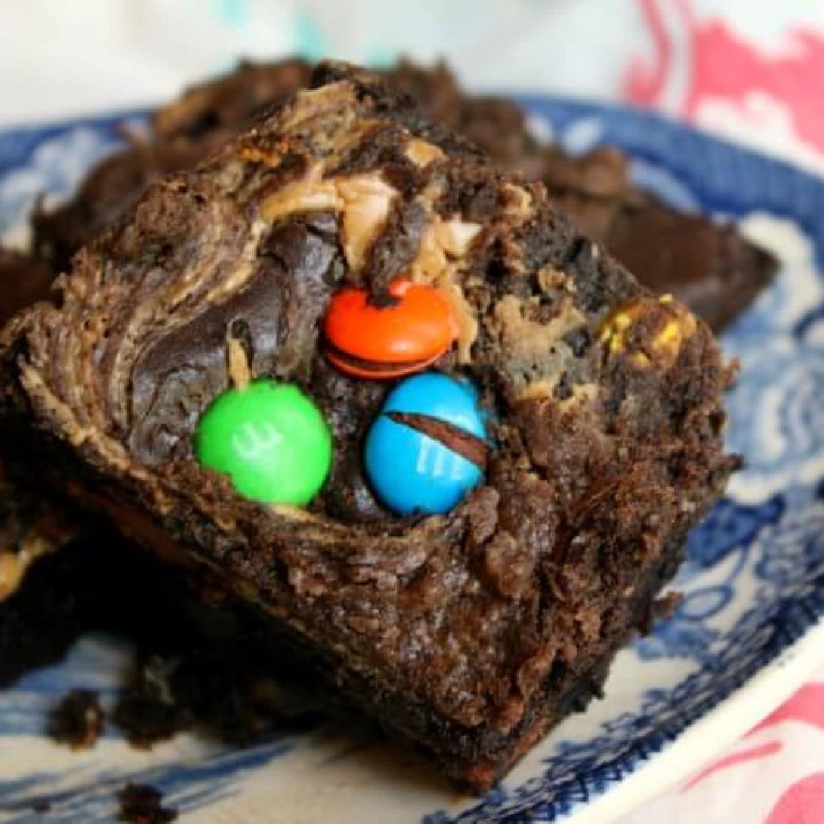 Chewy M&M Brownies - Butternut Bakery