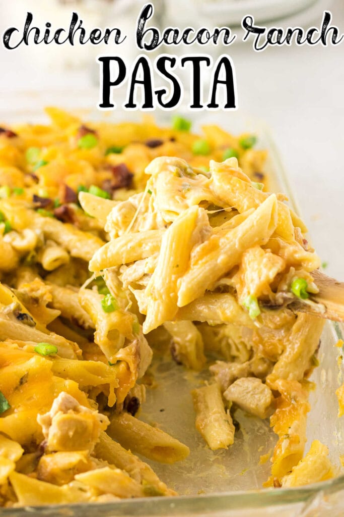 Chicken Bacon Ranch Pasta Casserole with Cream Cheese - Restless Chipotle