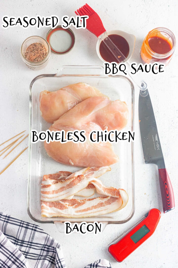 Awesome Grilled BBQ Chicken Breast Wrapped in Bacon - Restless Chipotle