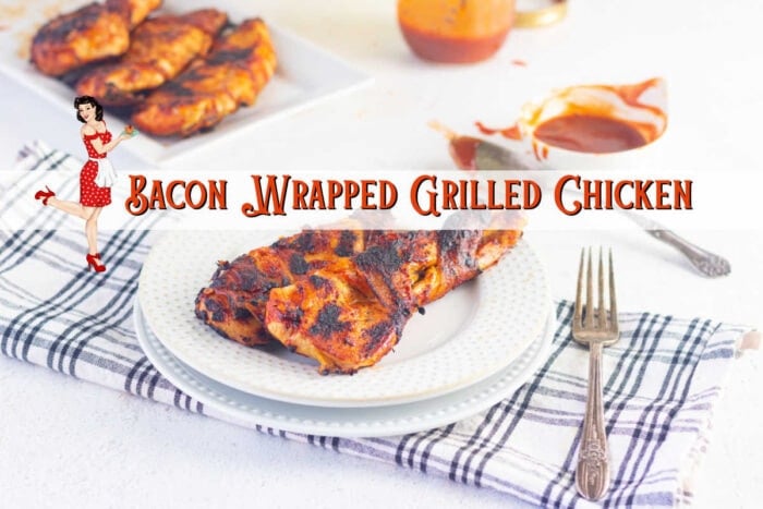 Plate of chicken with a title text overlay. Clickable image that takes you to the YouTube video.