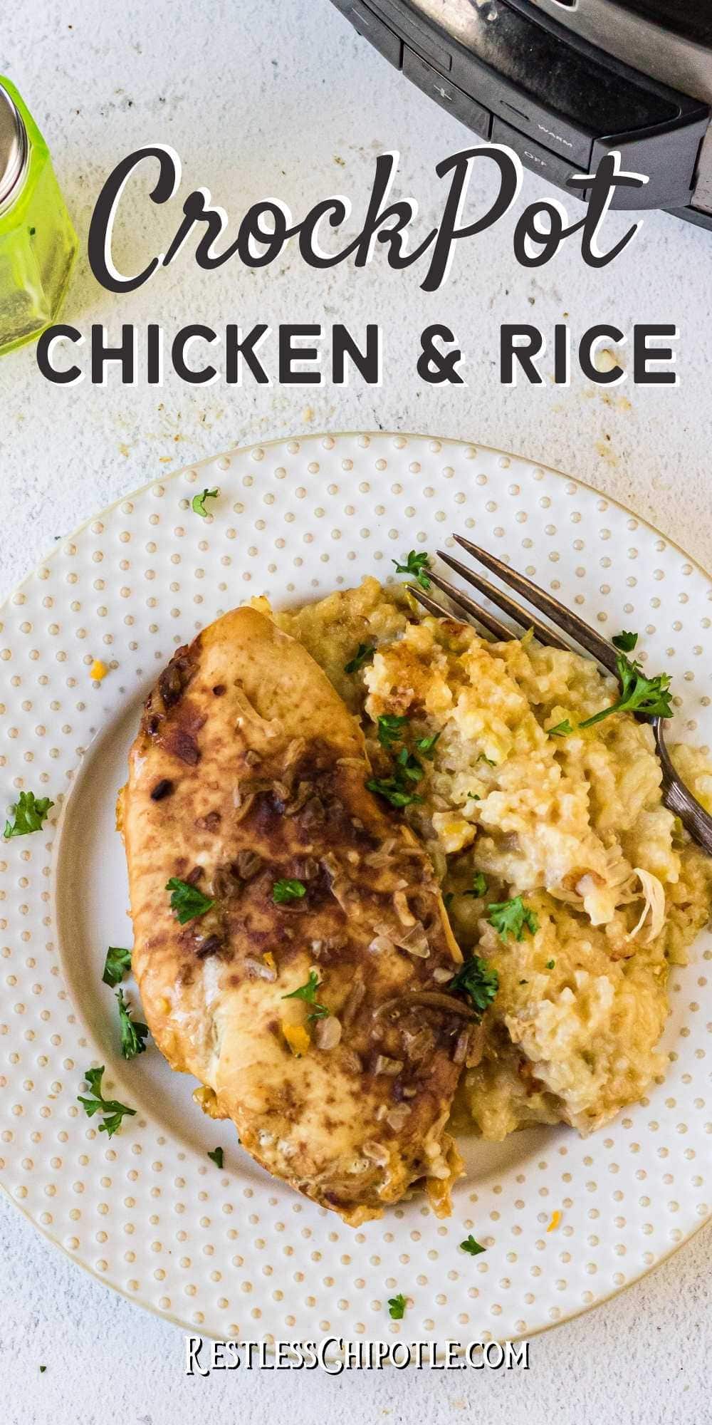 Easy Crockpot Chicken and Rice Restless Chipotle