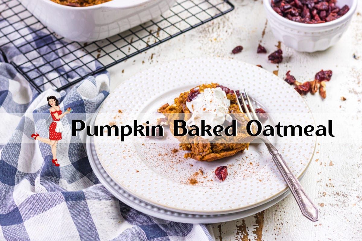 Clickable video cover for pumpkin baked oatmeal video on YouTube.