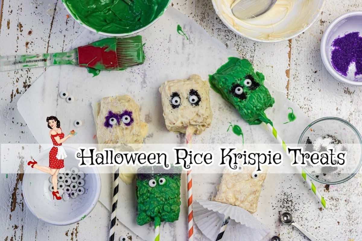 Images of the treats with text overlay for YouTube.