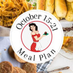 Collage of images for meal plan 43 for pinning to Pinterest.