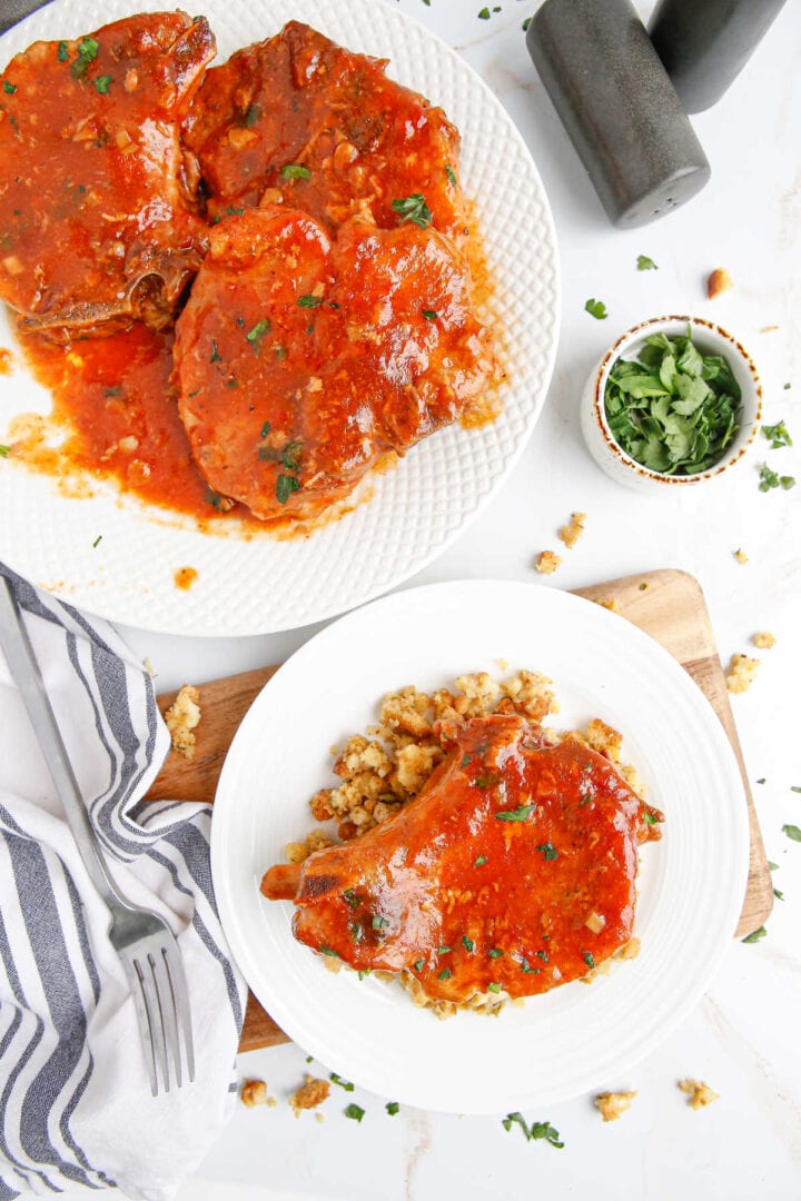 Easy Honey Garlic Pork Chops in the Slow Cooker Restless Chipotle