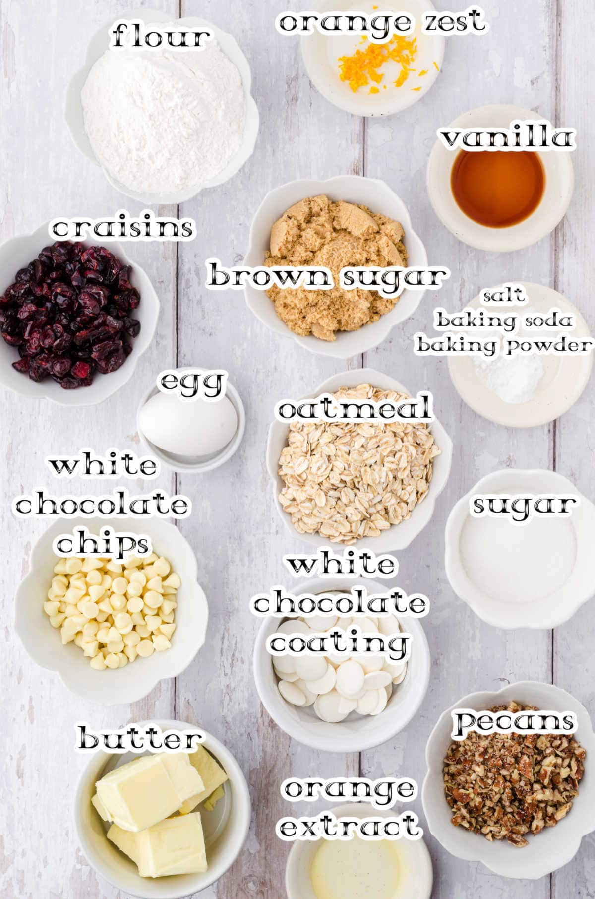 Labeled ingredients for this recipe.