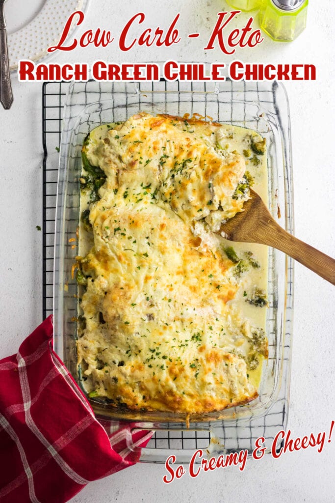 Easy Green Chile Chicken Casserole Recipe (Keto)