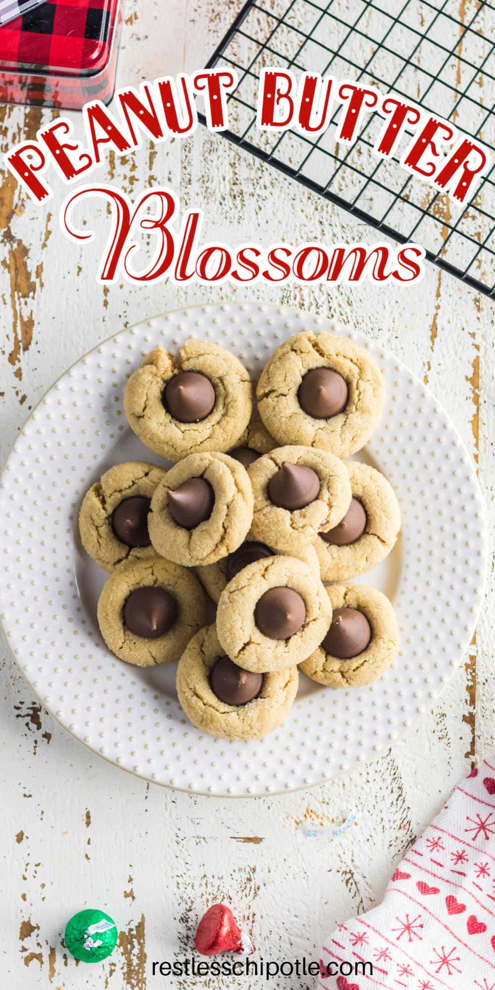Classic Hershey's Peanut Butter Blossom Cookies Restless Chipotle