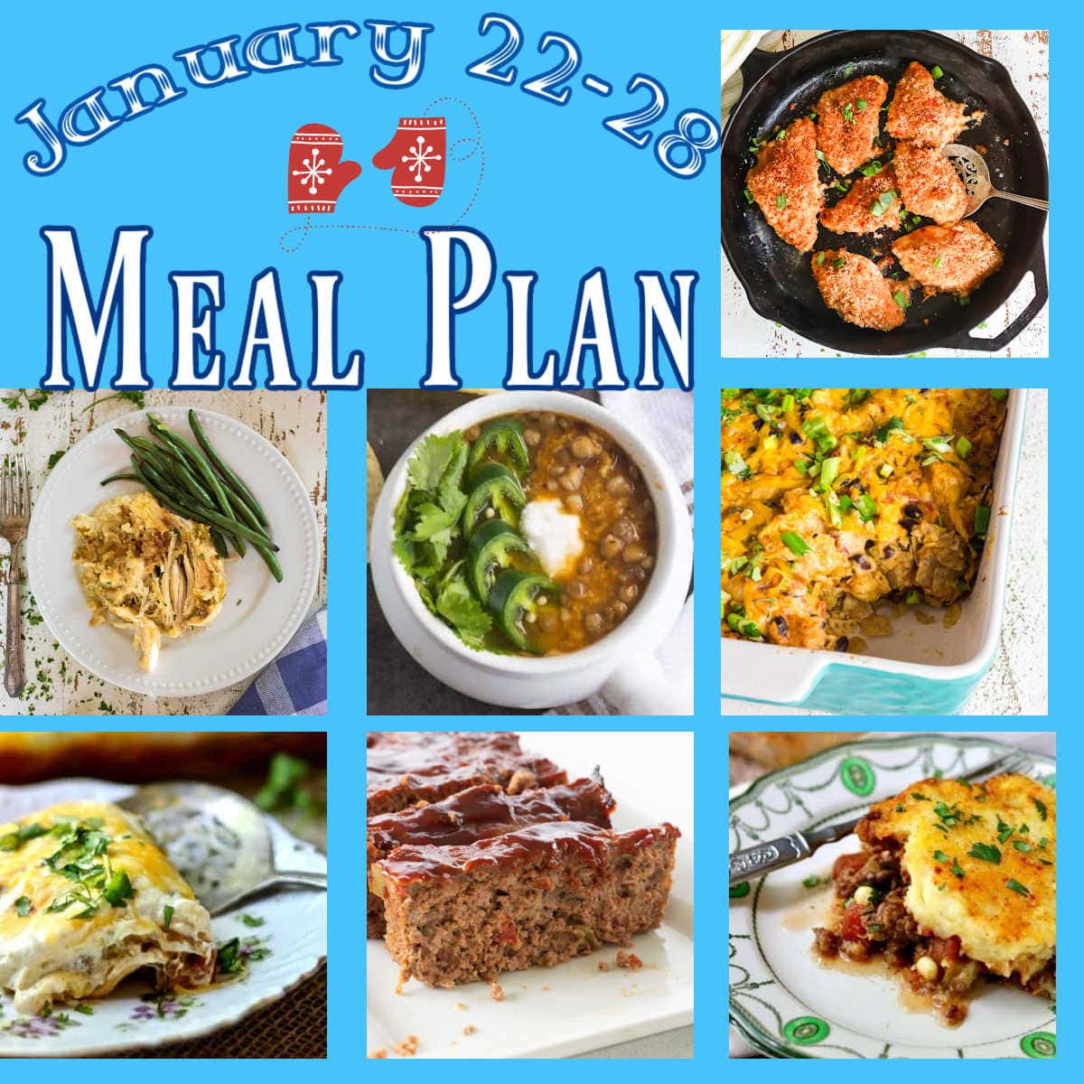 Collage of images from meal plan 4.