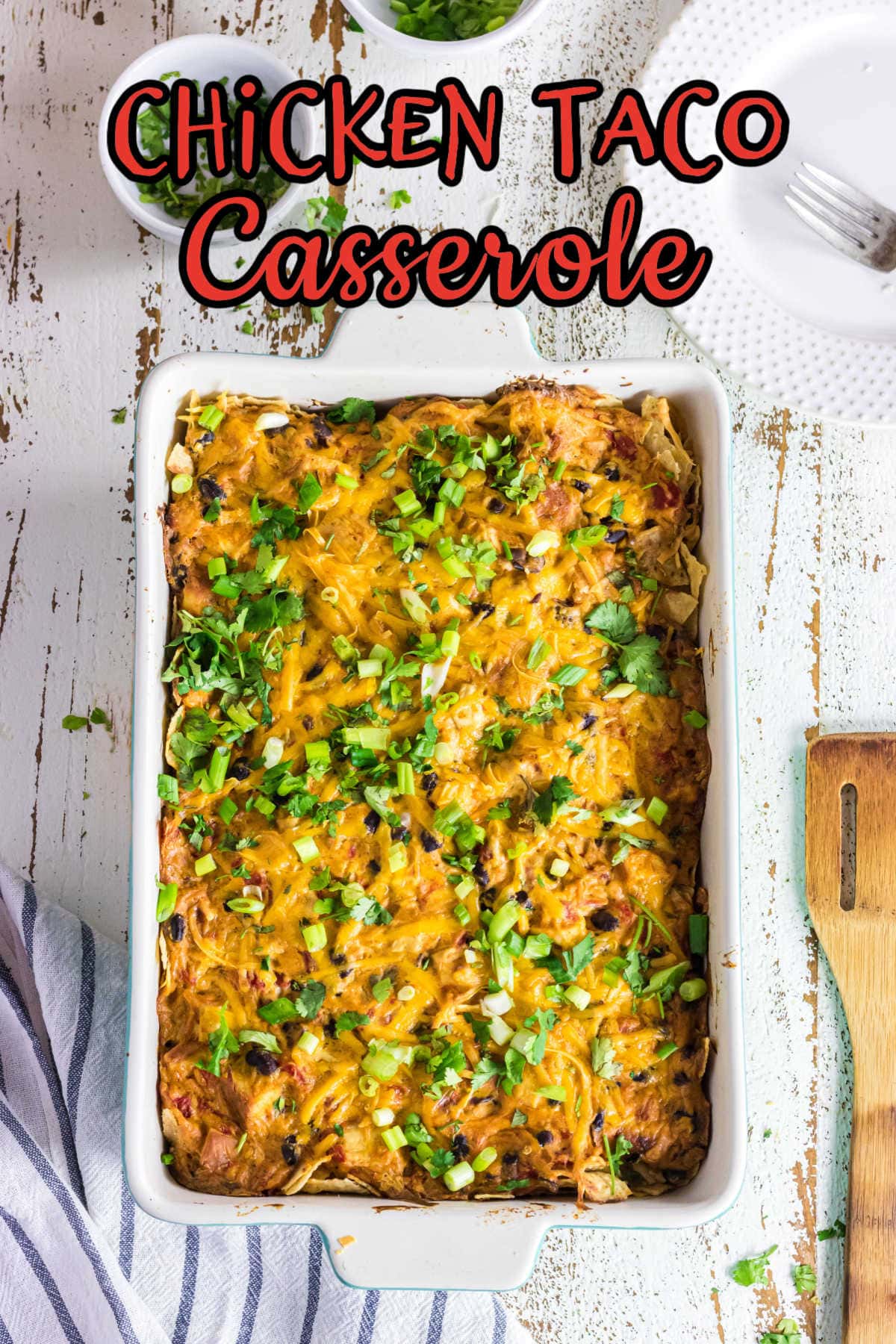 Overhead view of this casserole.