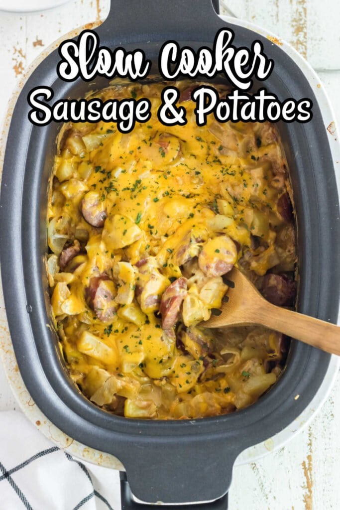 Slow cooker sausage casserole recipe