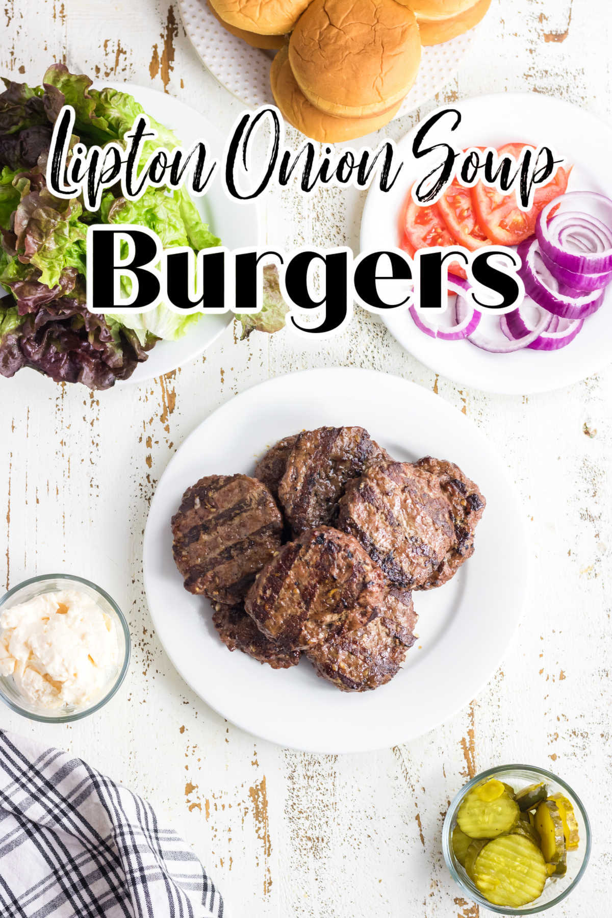 Lipton Onion Soup Mix Burgers - Mommy Hates Cooking