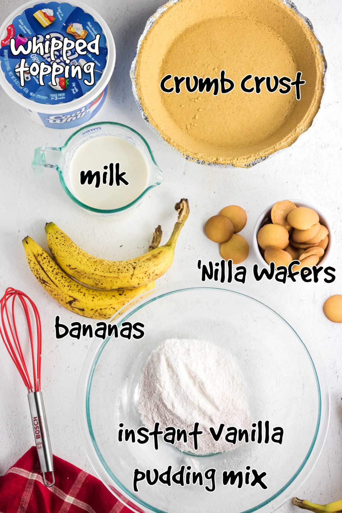 Labeled ingredients for this recipe.