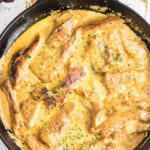 Chicken Lazone recipe image for Pinterest.