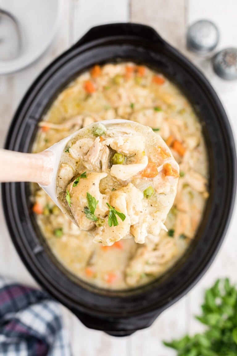 Chicken and Dumplings with Canned Biscuits (Crockpot) Restless Chipotle
