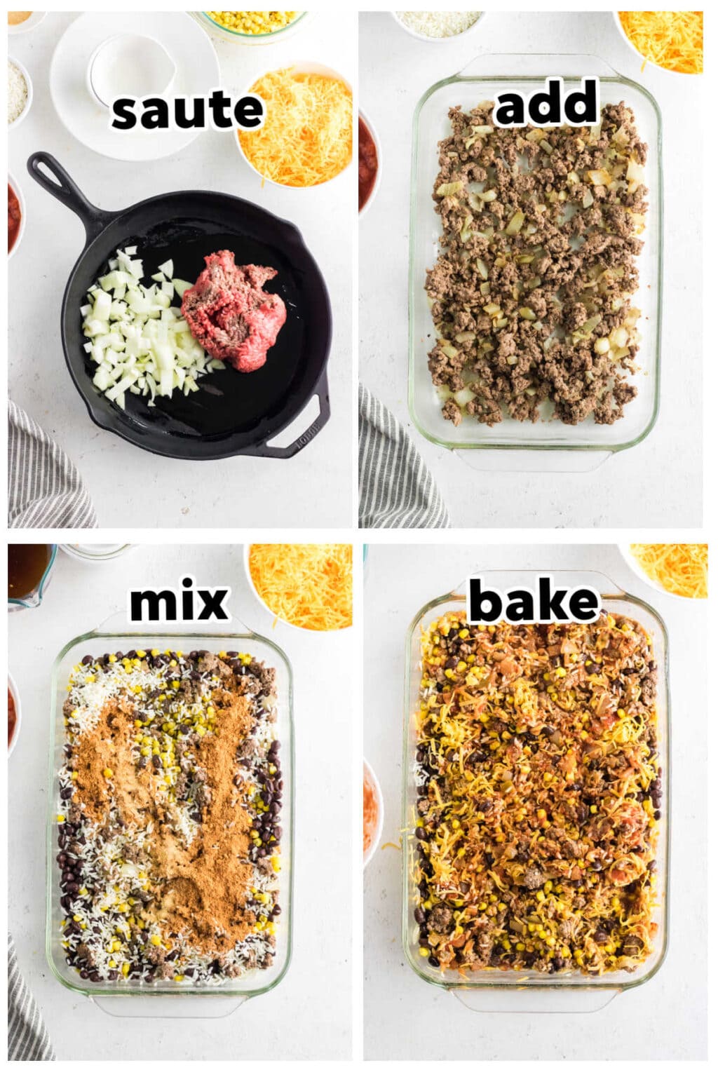 Easy Mexican Ground Beef and Rice Casserole Recipe - Restless Chipotle