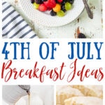 Collage of breakfast images for Pinterest.