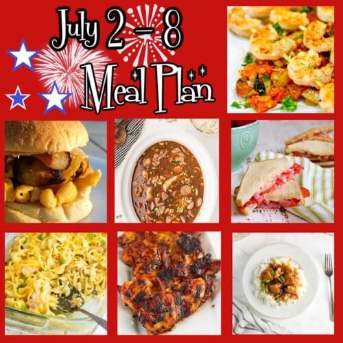 Collage of images from this meal plan.