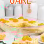 Pig pickin' cake with text for Pinterest.