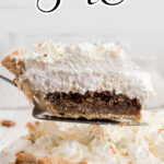 A slice of pie with text overlay for Pinterest.