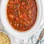 Closeup of the cacciatore for the feature image.